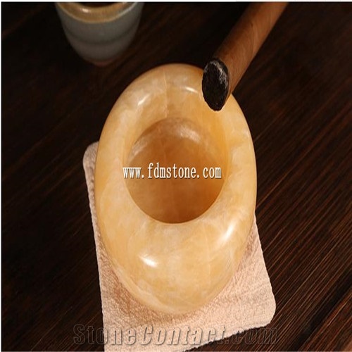 Wholesale Factory Price Onyx Stone Ashtray for Sale Polished Onyx Block for Craft