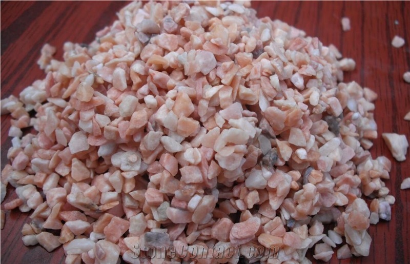 Fargo Pink Gravels, Pink Aggregates, Chinese Pink Sand for Decoration