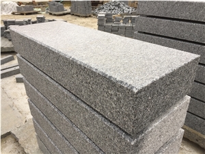 New G603 Silver Grey Granite Cheaper Flamed Block Steps 15x35x100 cm