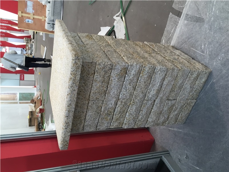 Yellow Granite G350 Wall Panel Gate Post for the Door Use