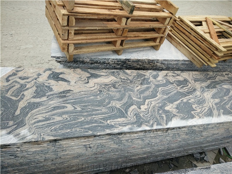 China Multicolor Pink Granite, China Juparana Granite, Polished Slab 210cm X 60 cm X 1.8cm