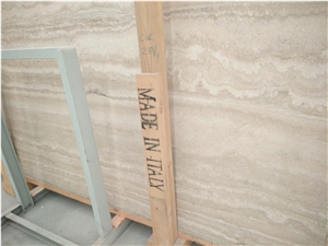 Italy Classico Travertine, Polished Big Slab 290cm X 170cm X1.8cm,Beige Travertine for Wall Covering