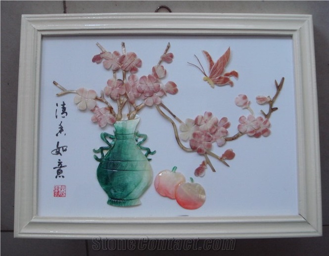 Art Works Made Of Mother Of Pearl