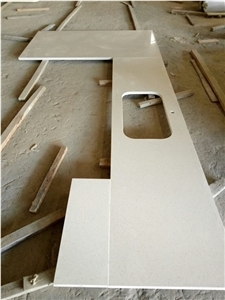 Pure White Quartz Kitchen Countertops/Pure White Quartz Kithen Island Top/Pure White Engineered Quartz Bar Tops