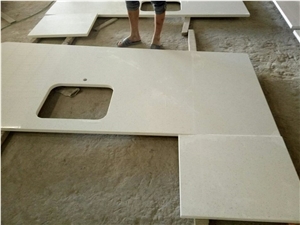 Pure White Quartz Kitchen Countertops/Pure White Quartz Kithen Island Top/Pure White Engineered Quartz Bar Tops