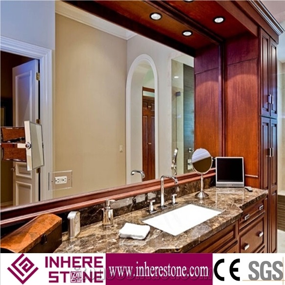 China Dark Emperado Marble Stone, Bathroom Countertop for Sale, Vanity Top