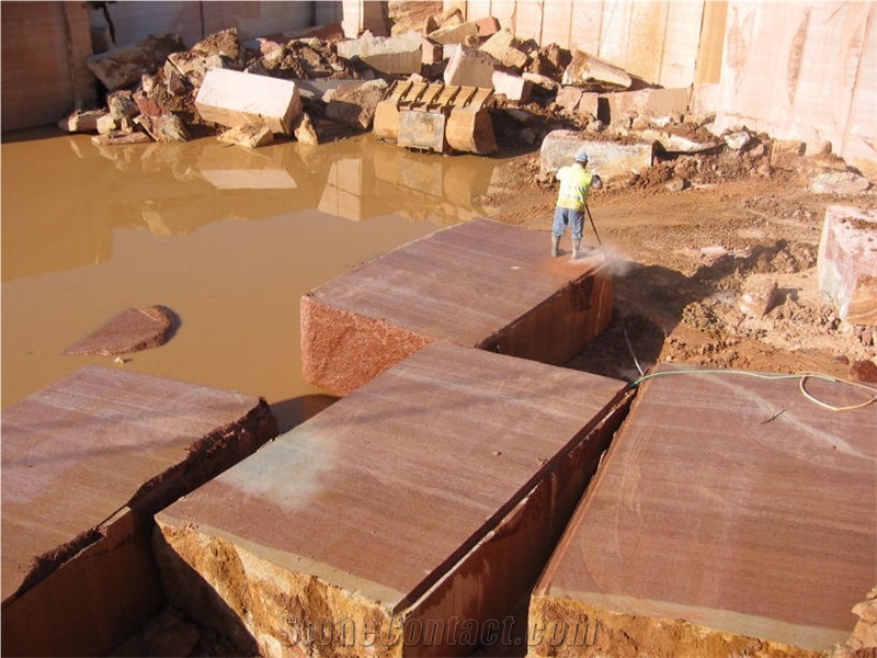 Rojo Al Andalus Marble Blocks