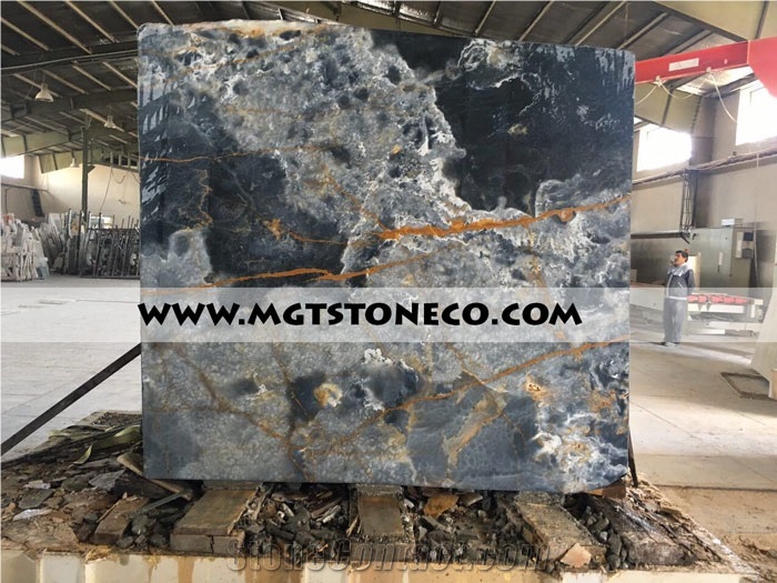 Blue Onyx Slabs & Tiles