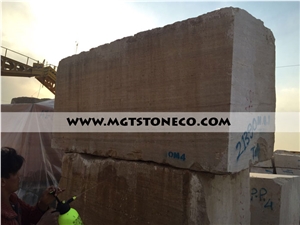 Iran Dark Beige Travertine Block