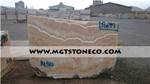 Iran Orange Onyx Blocks