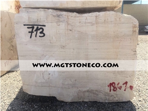 Iran Super White Travertine Block