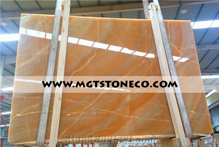 Orange Onyx Slabs