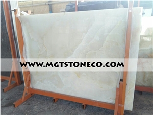 Pure White Onyx Tiles & Slabs, Polished Onyx Floor Tiles, Wall Covering Tiles