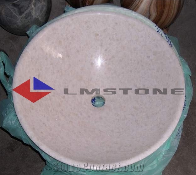 China Basins Vessel Sinks, Wholesale Sinks, Distributed Basins, Factory Nature Stone Sinks, Manufactured Cheap Round Wash Basins,Lm-05