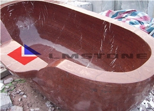Lm-31 Red Marble Bathtubs, Bath Tubs