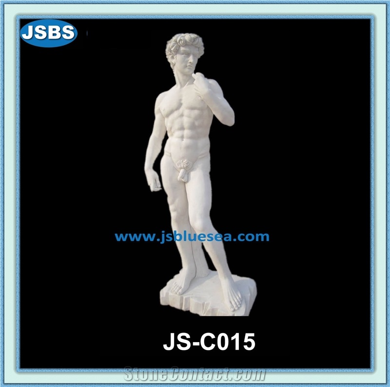 Decorative Garden White Marble Stone Statue, Human Sculptures