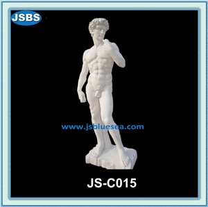 Decorative Garden White Marble Stone Statue, Human Sculptures