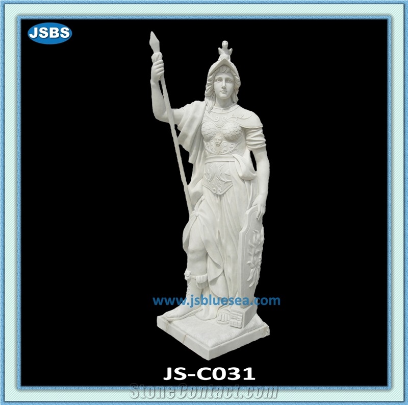 Decorative Garden White Marble Stone Statue, Human Sculptures