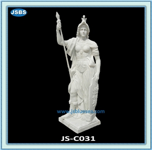 Decorative Garden White Marble Stone Statue, Human Sculptures