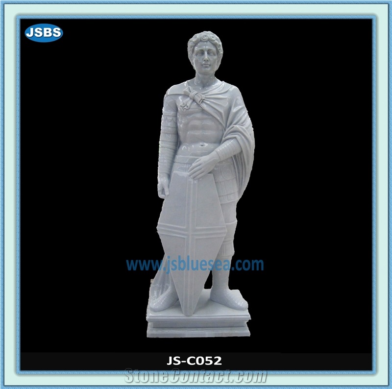 Decorative Garden White Marble Stone Statue, Human Sculptures