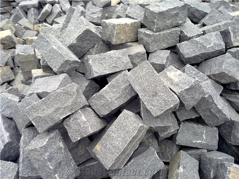 G654 Black Cube Stone Cobble Stone Paver Floor Covering,Garden Stepping Pavements,Exterior Pattern