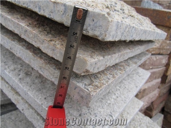 G682 Sun Set Mushroomed Surface Stone for Wall Cladding, G682 Granite Mushroom Stone