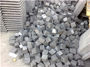 G684 Black Basalt Lava Stone Cube Stone Pavers Landscaping Stone for Garden Stepping Pavements
