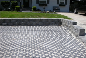 Hainan Black Basalt Brick Pavers Flooring Garden Pattern Stepping Exterior Pattern Hainan Black Basalt Brick Pavers Flooring Garden Pattern Stepping Exterior Pattern