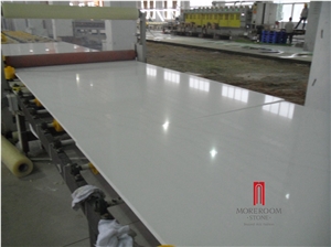 Big Size 126"*63" Artificial Pure White Quartz Stone Slab Price