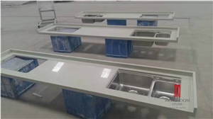 Customize Quartz Stone Countertop, Blue Quartz Kitchen Countertops