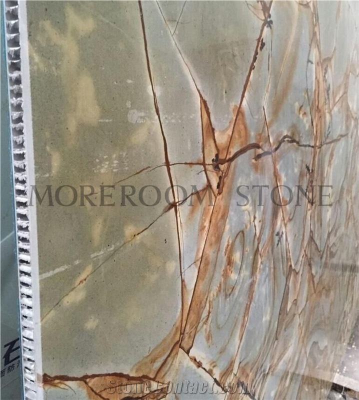 Green Marble Honeycomb for Wall, Marble Honeycomb Panels