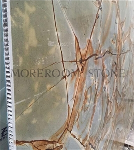 Green Marble Honeycomb for Wall, Marble Honeycomb Panels
