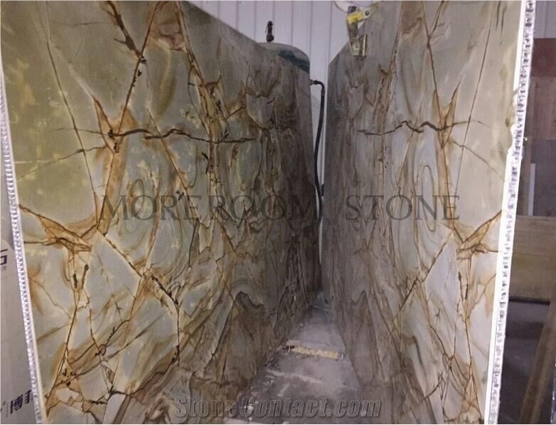 Green Marble Honeycomb for Wall, Marble Honeycomb Panels