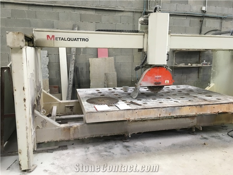 Italian Bridge Saw Metal Quattro Year 2008 - Secondhand Cutting Machine