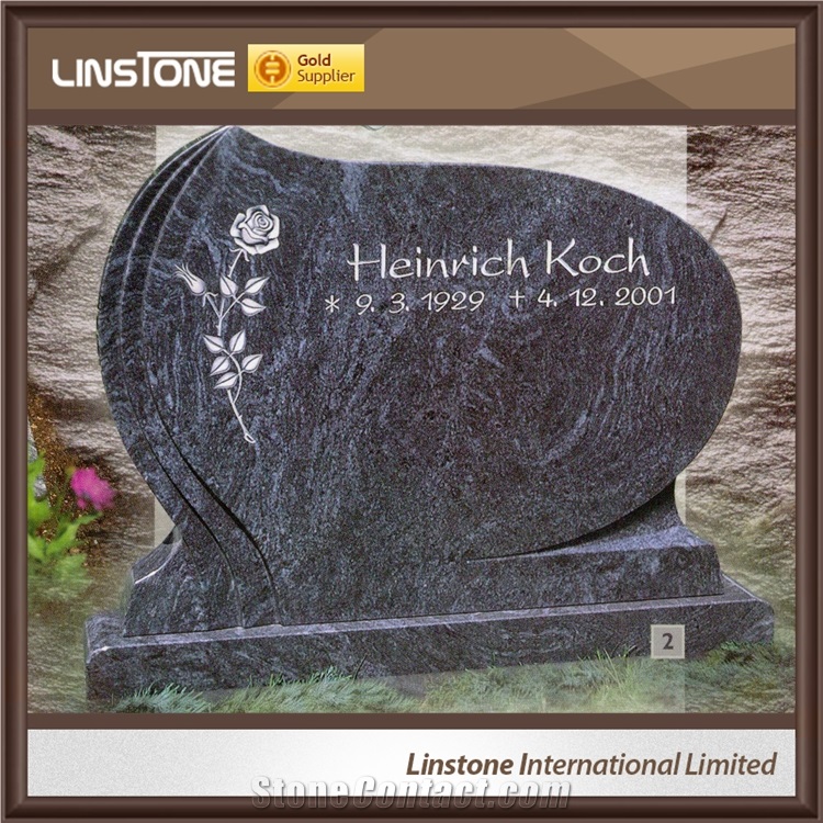 Cheap China Blue Bahama Granite Large Headstone for Sale