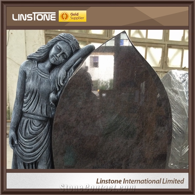 Cheap China Blue Bahama Granite Large Headstone for Sale