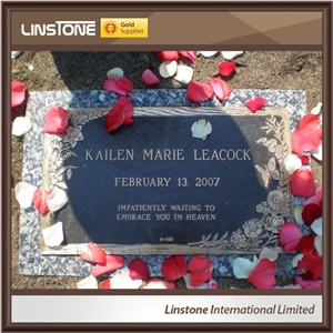 Small Size Design Headstone with Angel Wings for Children Babies