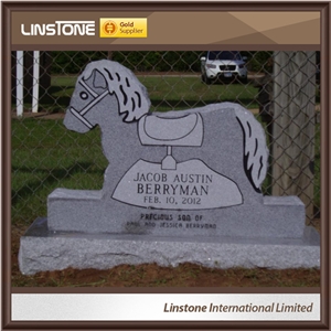 Small Size Design Headstone with Angel Wings for Children Babies