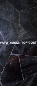 Black Semiprecious Stone Slab&Tile&Customized/Luxury Semi-Precious Stone/Semi Precious Stone Slab for Wall Cladding&Flooring/Semi-Precious Stone Panel/Interior Decoration