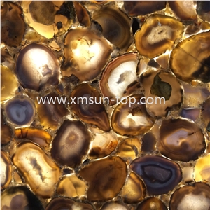 Brazil Agate Stone Backlit Slabs,Light Penetrate Through Semiprecious Stone Slab&Tile, Decoration Wall & Floor Covering,Brazil Brown Agate Gemstone,Agate Precious Stone Slabs&Customized,Brown Gemstone