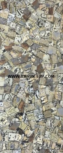Brown Semiprecious Stone with Wooden Veins Slab&Tile&Customized/Luxury Light Brown Semi-Precious Stone/Semi Precious Stone Slab for Wall Cladding&Flooring/Semi-Precious Stone Panel/Interior Decoration