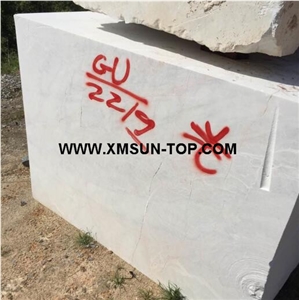 Crystal White Marble Block Own Quarry/New White Marble Stone/Snow White Marble Block/White Marble with Natural Ice Cracks Crystal White Marble Block Own Quarry/New White Marble Stone/Snow White Marble Block/White Marble with Natural Ice Cracks