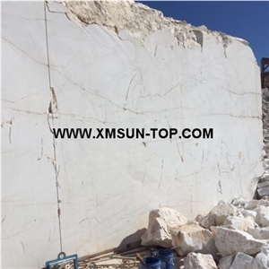 Crystal White Marble Block Own Quarry/New White Marble Stone/Snow White Marble Block/White Marble with Natural Ice Cracks