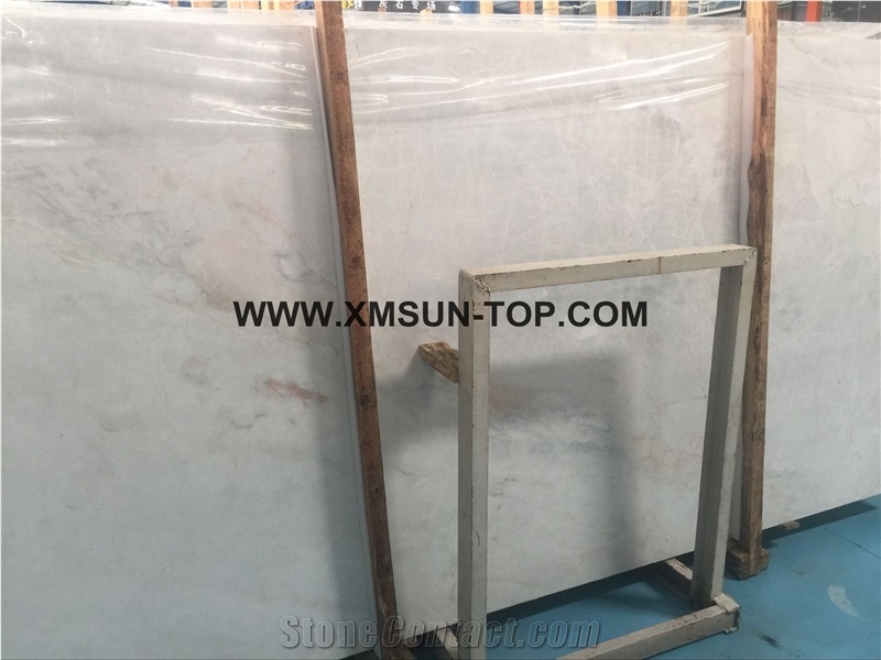 Crystal White Marble Block Own Quarry/New White Marble Stone/Snow White Marble Block/White Marble with Natural Ice Cracks
