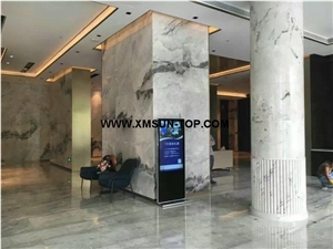 Crystal White Marble Column/Polished China Marble Columns/Architectural Columns/Building Decorative/Building Stone/Natural Stone Column/Stone Pillar/Interior Stone Column from Own Marble Quarry