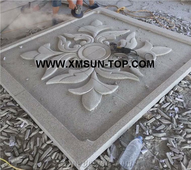 G603 Granite Reliefs&Relieve/Bacuo White Granite Wall Reliefs/Sesame White Granite Relievos/Light Grey Granite Etchings/China Cristall Engraving Ideas/Relief Design/Relief Carving/Engravings