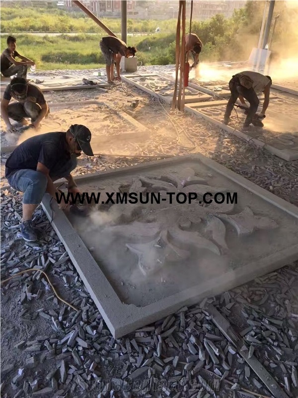 G603 Granite Reliefs&Relieve/Bacuo White Granite Wall Reliefs/Sesame White Granite Relievos/Light Grey Granite Etchings/China Cristall Engraving Ideas/Relief Design/Relief Carving/Engravings