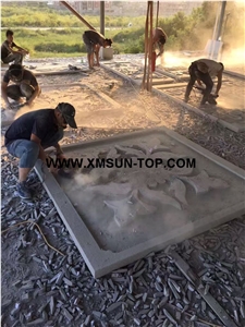 G603 Granite Reliefs&Relieve/Bacuo White Granite Wall Reliefs/Sesame White Granite Relievos/Light Grey Granite Etchings/China Cristall Engraving Ideas/Relief Design/Relief Carving/Engravings