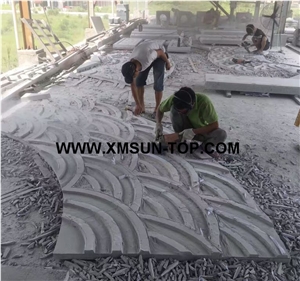 G623 Reliefs&Relieve/China Bianco Sardo Granite Wall Reliefs/White Flower Granite Relievos/Gamma Grey Granite Etchings/Rosa Beta Granite Engraving Ideas/Relief Design/Relief Carving/Engravings