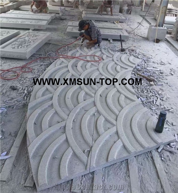 G623 Reliefs&Relieve/China Bianco Sardo Granite Wall Reliefs/White Flower Granite Relievos/Gamma Grey Granite Etchings/Rosa Beta Granite Engraving Ideas/Relief Design/Relief Carving/Engravings